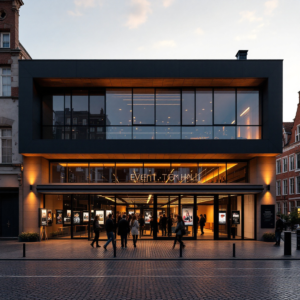 Kulturelle Highlights in Rostock an einem Wochenende: moderner Veranstaltungsort in der Hansestadt am Abend